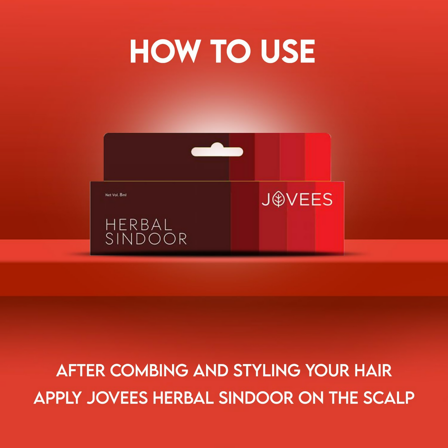 Jovees Sindoor Maroon Rich Color Quick Drying, Long Lasting - Swadesiicart