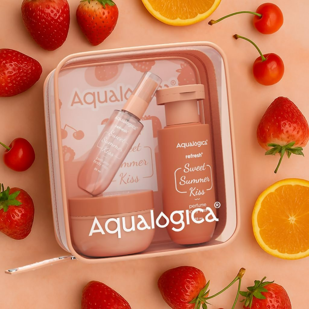 Aqualogica Refresh+ Sweet Summer Kiss Body Care Set - Swadesiicart