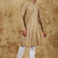 Bluesaanchi Men's Handloom Embroidered Ecru Kurta Set | Swadesiicart