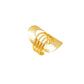 NVR Women's Western Gold-Polished Adjustable Finger Ring | Swadesiicart
