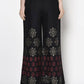 Aniyah Rayon Black Color Block Print Flared Slip-On Palazzo (AN-188K)