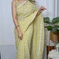 Vamsee Patangiyu Yellow Georgette Saree - Swadesiicart