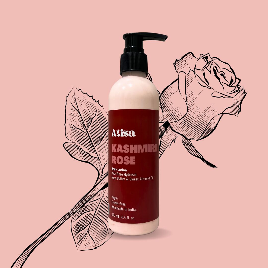Atisa Kashmiri Rose Body Lotion | Swadesiicart