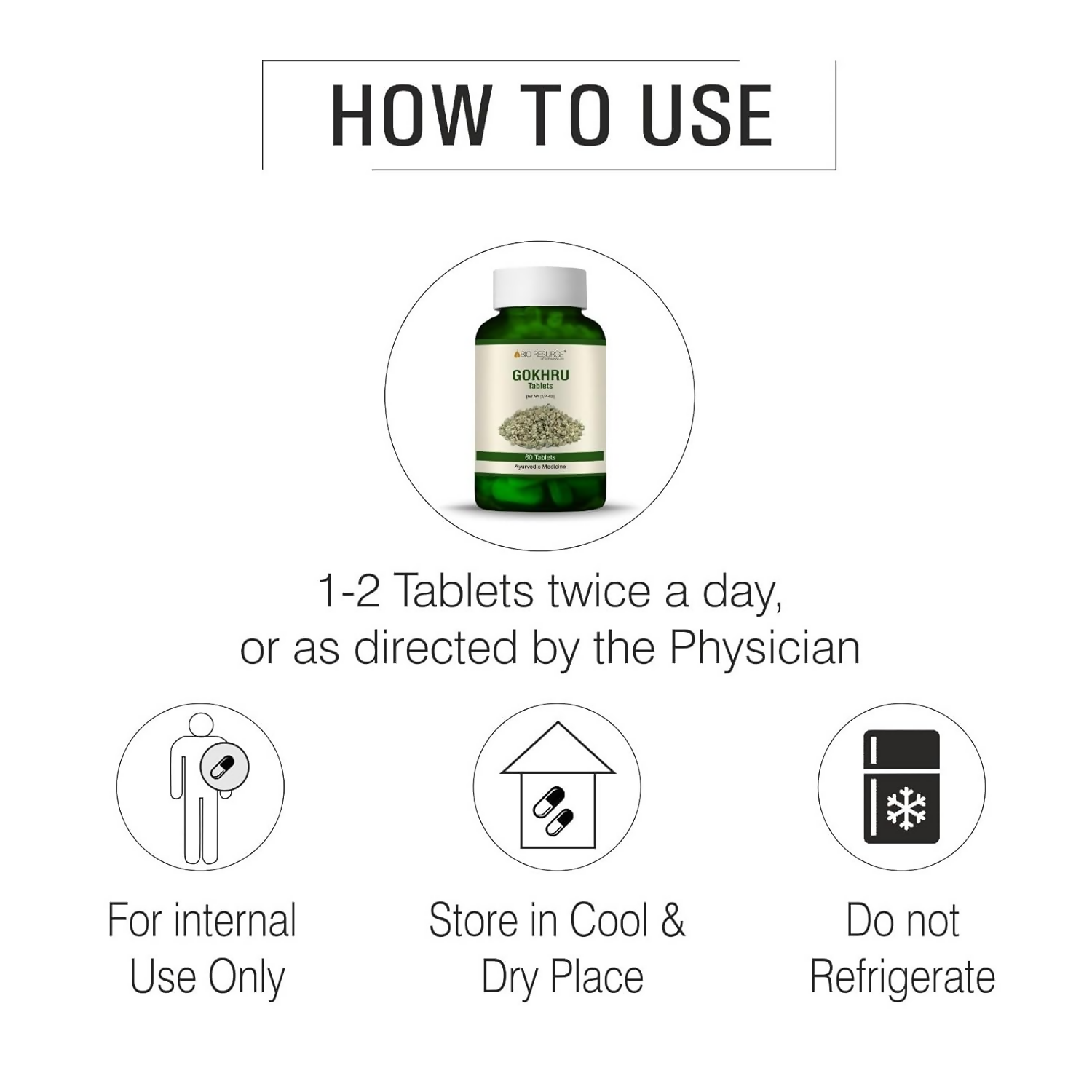 Bio Resurge Life Gokhru Tablets - Swadesiicart