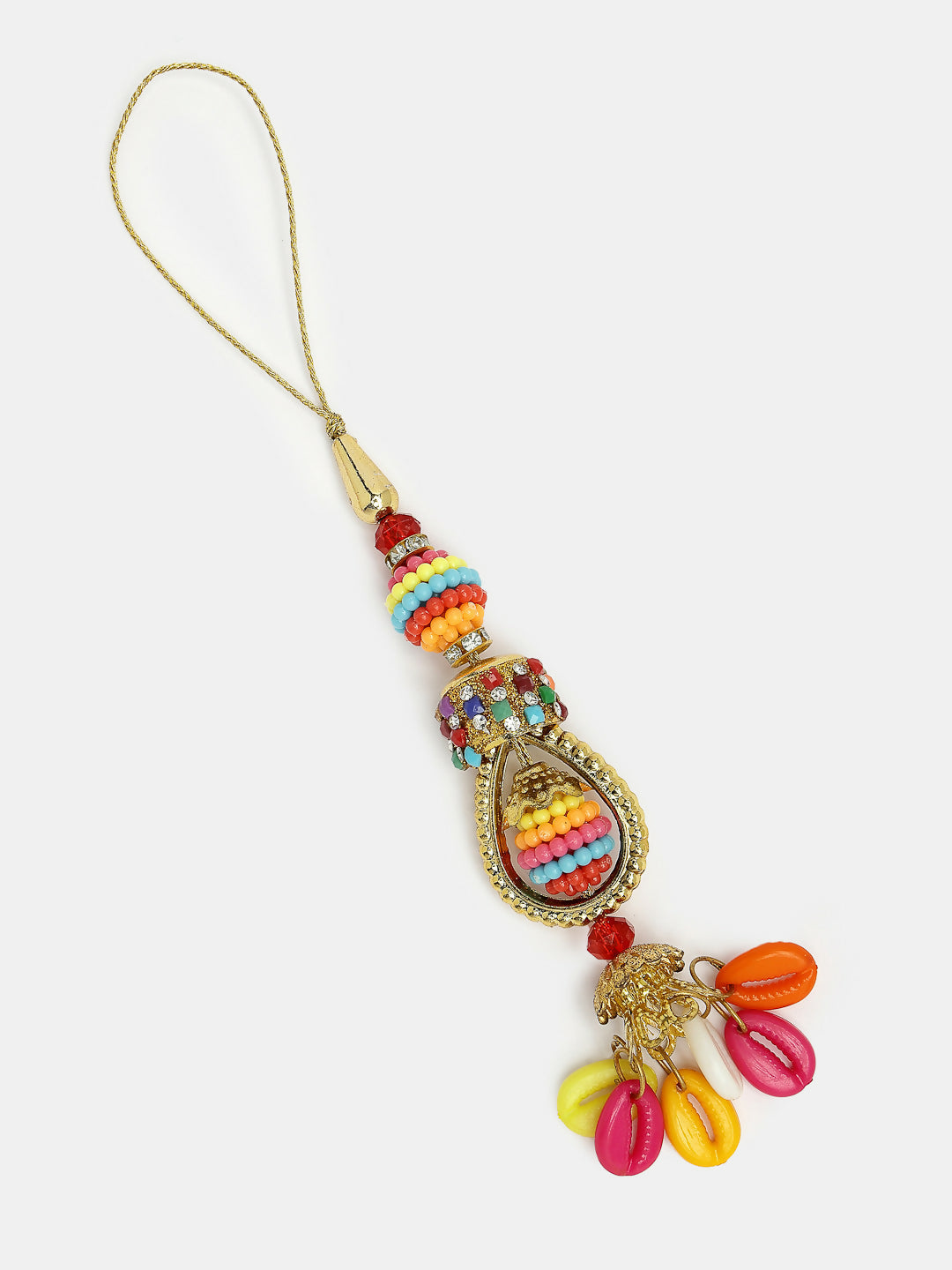 NVR Women & Men Set of 2 Multicolor Artificial beads Bhaiya Bhabhi Rakhi With Roli Chawal | Swadesiicart