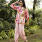 Casual Fashionable Multi Muslin Cotton co-ord set - Manya - Swadesiicart