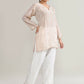 Joban Fashion Womens Cotton ChikanKari Baby Pink Cord set - Swadesiicart