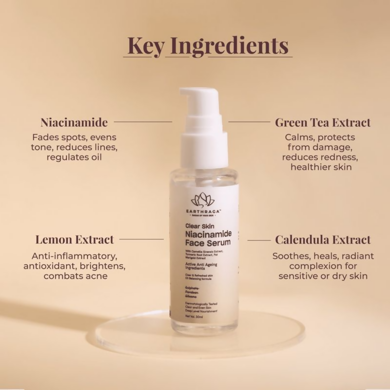 Earthraga Niacinamide Face Serum | Swadesiicart