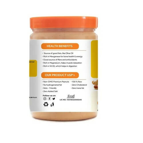 Truefarm Organic Peanut Butter Creamy-Unsweetened - Swadesiicart