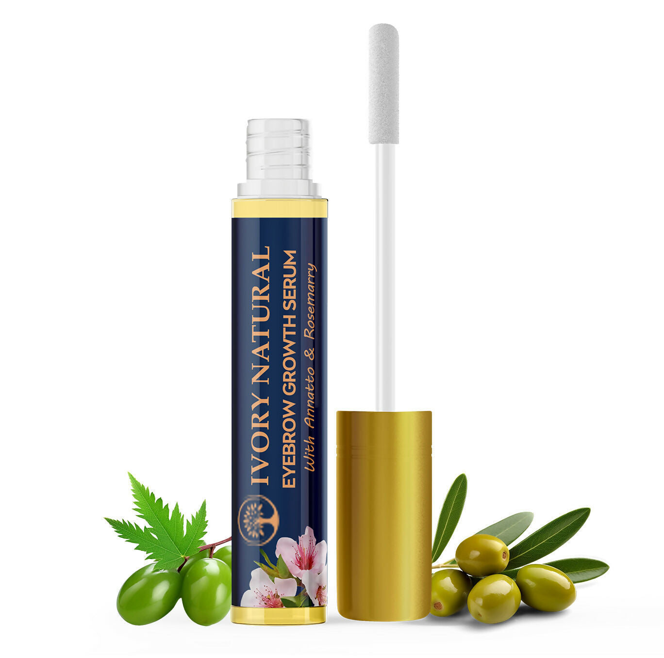 Ivory Natural Eyebrow Growth Serum - Lush Eyebrows For Both Men & Women | Swadesiicart