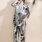 Breathables Nature-Inspired Cotton Co-Ord Set – Hip-Length Kurta & Pants Black