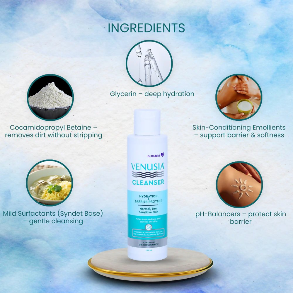 Dr. Reddy's Venusia Hydration & Barrier Protect Cleanser - Swadesiicart
