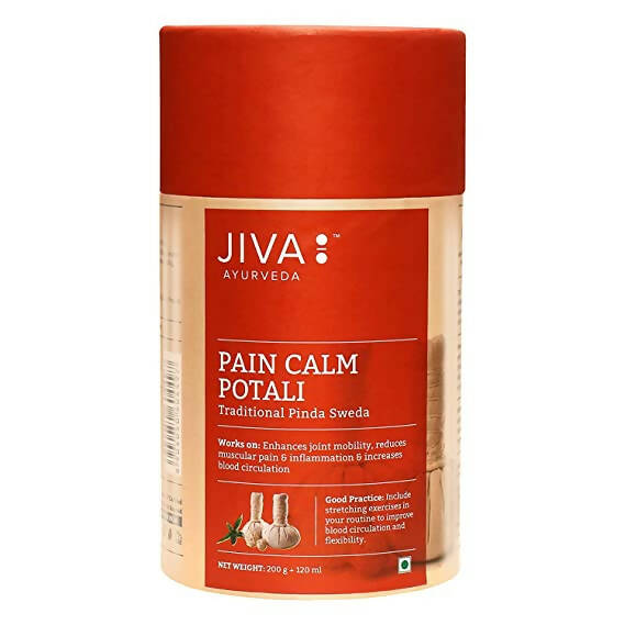 Jiva Ayurveda Pain Calm Potali with Almond Soap Free Combo | Swadesiicart