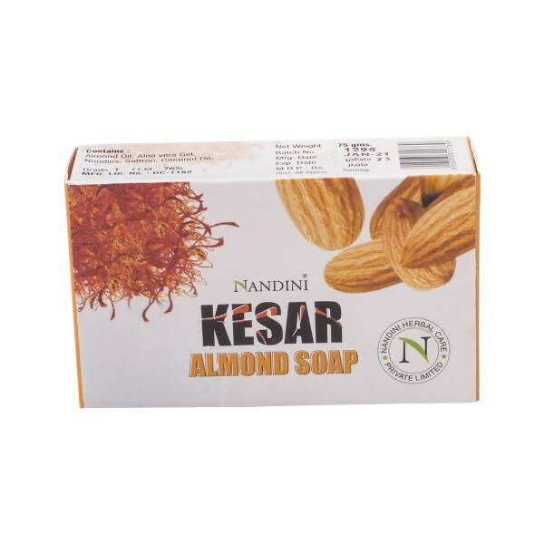 Nandini Herbal Kesar Almond Soap - Swadesiicart