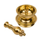 Spillbox Gold-Toned Brass Udupi Nanda Stand Diya Pooja Essential | Swadesiicart