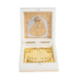 Golden Peacock White 24 Ct Gold Polished White SaiBaba Wood Prayer Box