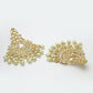 NVR Women Gold-Polished Kundan Chandbali Earrings | Swadesiicart
