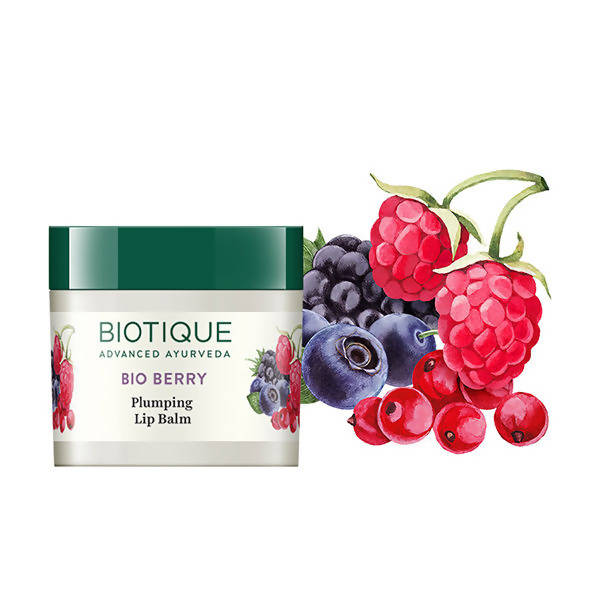 Biotique Advanced Ayurveda Bio Berry Plumping Lip Balm - Swadesiicart
