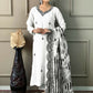 White Viscose chanderi Stitched Suit With Dupatta - Tanisha | Swadesiicart
