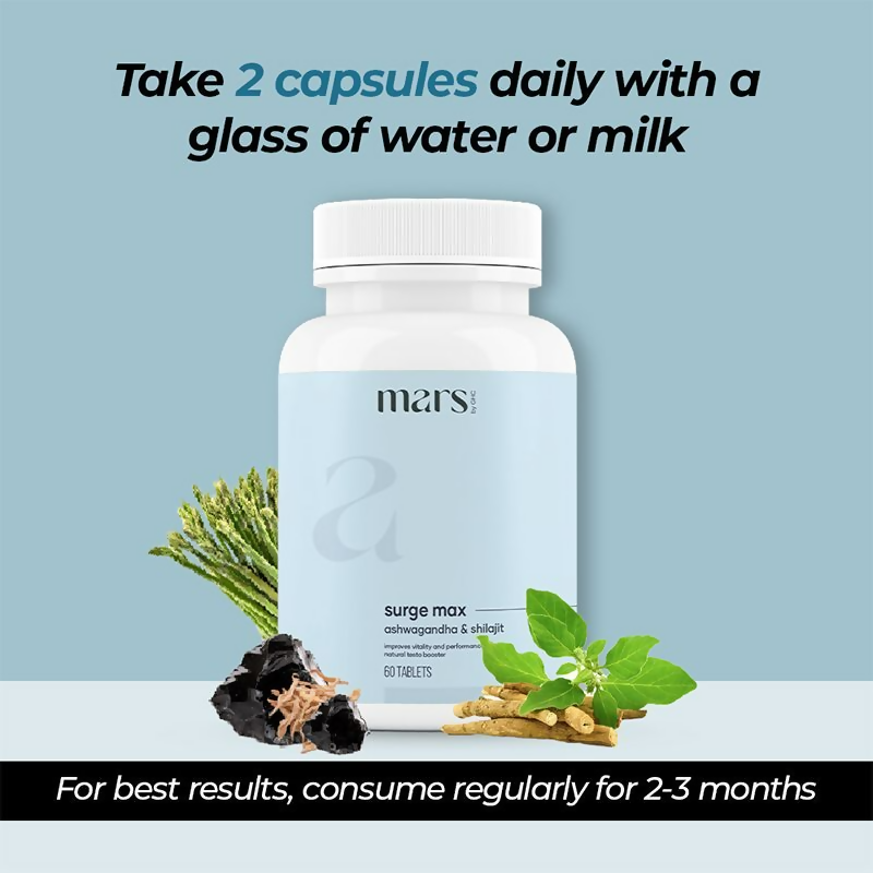 Mars By GHC Surge Max with Sj & Ashwagandha Capsules - Swadesiicart