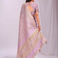 Shree Shyam Fashion Organza Light Pink Saree