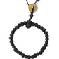 NVR Men Black Beaded Elasticated Rakhi With Roli Chawal - Swadesiicart