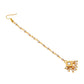 Ruby Raang Gold Square with Pearls Kundan Maang Tikka | Swadesiicart