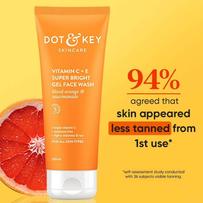 Dot & Key Vitamin C+E Super Bright Gel Face Wash - Swadesiicart