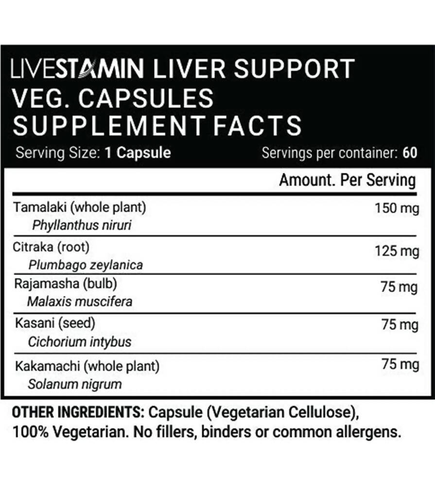 Livestamin Liver Support Capsules - Swadesiicart