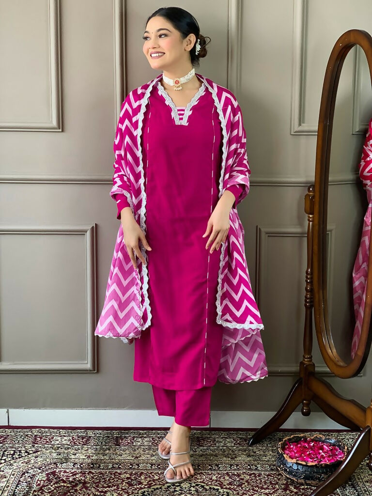 Partywear Designer Viscose Lemon Stitched Suit With Dupatta - Tanisha | Swadesiicart
