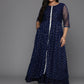 Ahalyaa Women's Traditional wear Ethnic Dress - Navy Blue | Swadesiicart