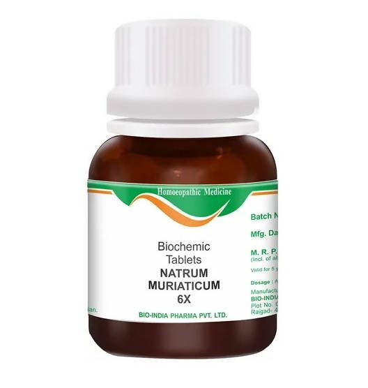 Bio India Homeopathy Natrum Muriaticum Biochemic Tablets | Swadesiicart