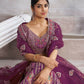 Kesar Fab Purple Banarasi Silk Hand_Woven Lehenga | Swadesiicart