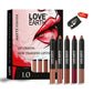 Love Earth Lip Crayon Non-Transfer Lipstick 1.O And Sharpener - Swadesiicart
