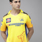 playR Men Sports Printed Polo Collar Dri-FIT CSK Fan 7 Dhoni T-shirt IPL, T20 | Swadesiicart