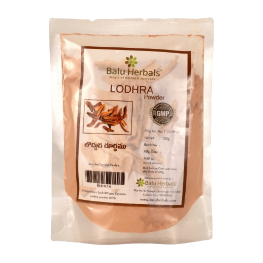 Balu Herbals Lodhra (Lodduga) Powder - Balu Herbals