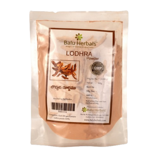 Balu Herbals Lodhra (Lodduga) Powder - Balu Herbals