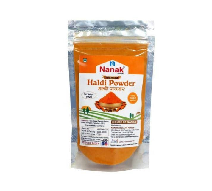 Nanak Premium Turmeric ( Haldi ) Powder,100g - Swadesiicart