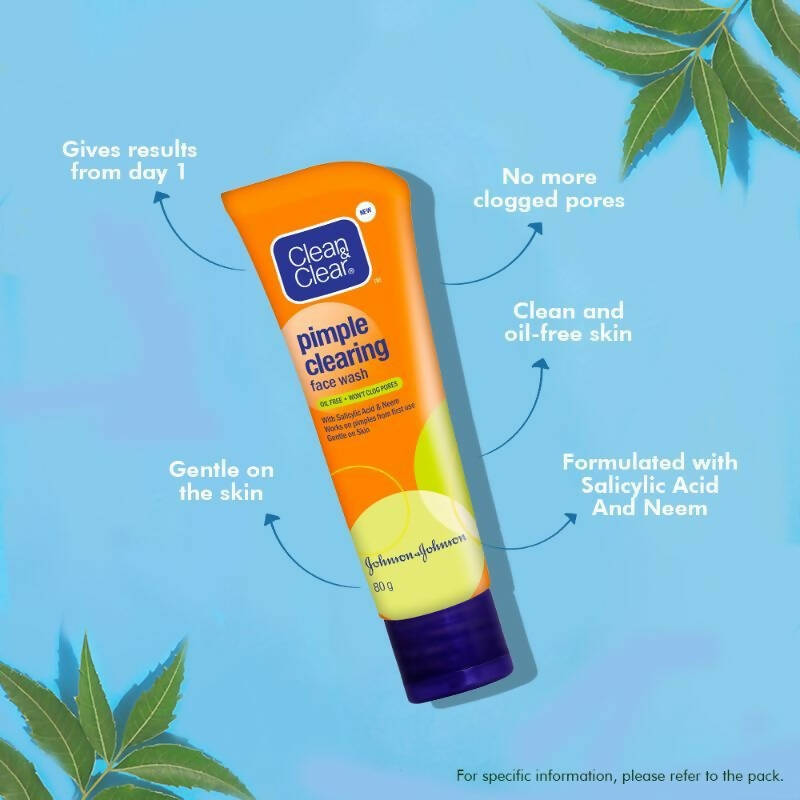 Clean & Clear Pimple Clearing Face Wash - Swadesiicart