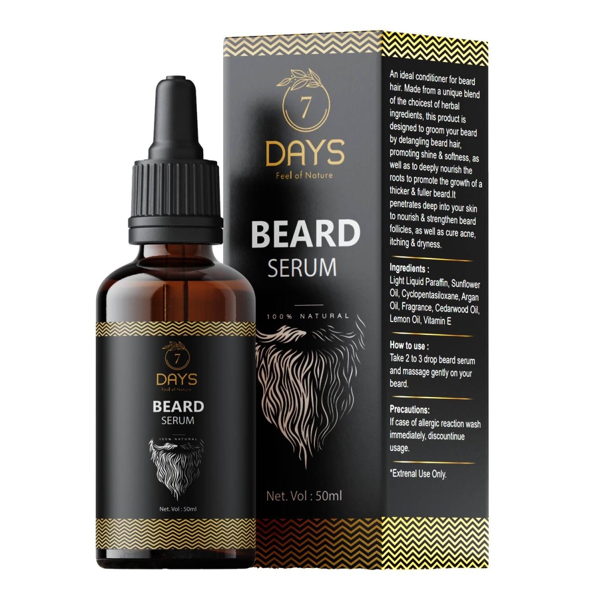 7 Days Beard Serum - Swadesiicart