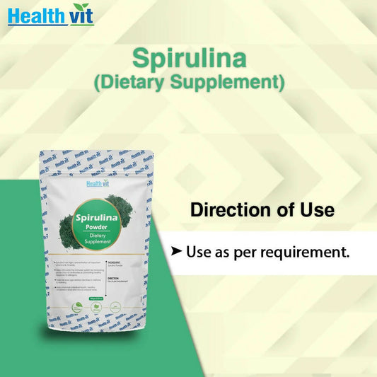 Healthvit Natural Spirulina Powder | Swadesiicart