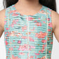Lil Drama Golden Weaves Blue Crop Top With Palazzo Co-Ordinate Set - Swadesiicart