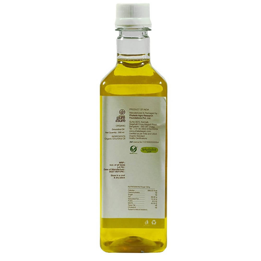 Pure & Sure Organic Cold Pressed Ground Nut Oil - Swadesiicart