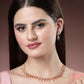 NVR Women's Gold-Polished American Diamond-Studded Handcrafted Jewellery Set - Swadesiicart
