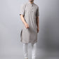 Even Apparels Yellow Pure Cotton Men's Kurta With Band Collar | Swadesiicart