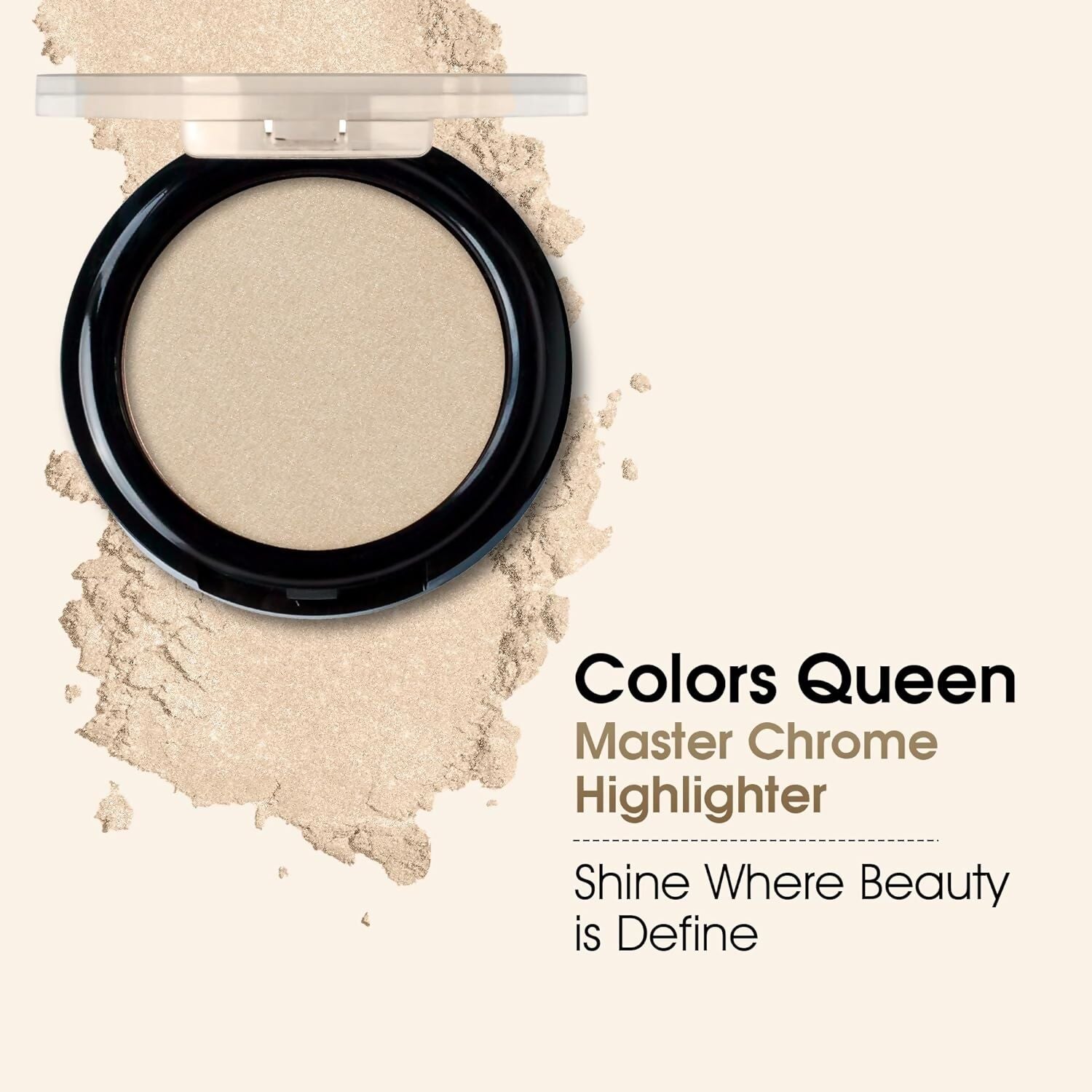Colors Queen Master Chrome Metallic Highlighter - 03 Girl Gotta Slay - Swadesiicart