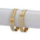 Afast Designer Fancy Party Bangle/ Kada Set, Gold, Metal, Pack Of 4 - Swadesiicart