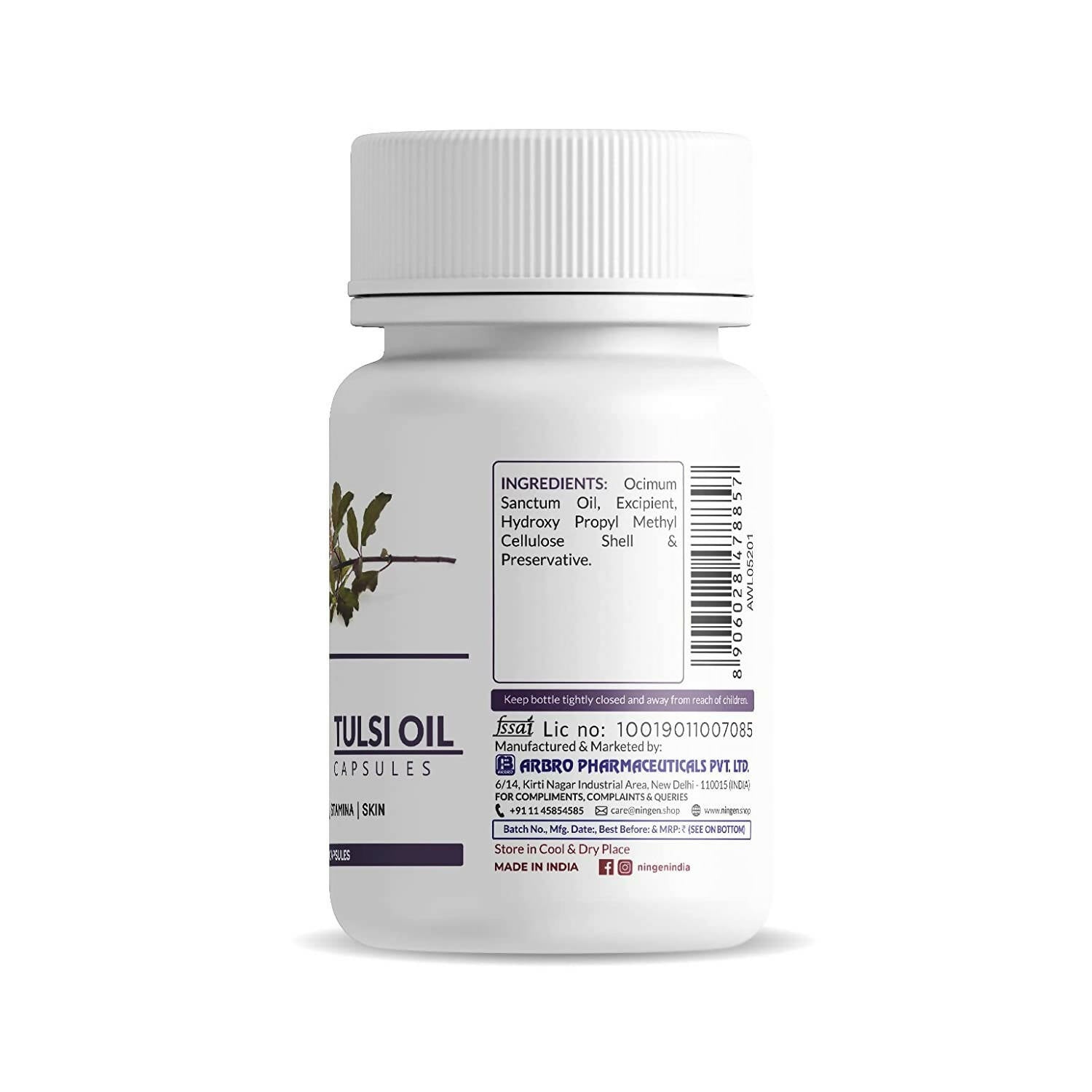 Ningen Tulsi Oil Capsules - Swadesiicart