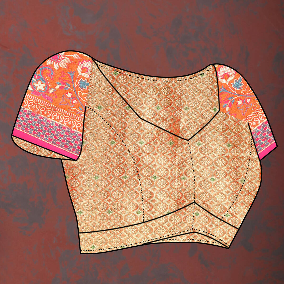 Lorenvalley Fashion Yellow Kanjivaram Silk Woven Design with Zari Weaving Saree - Swadesiicart
