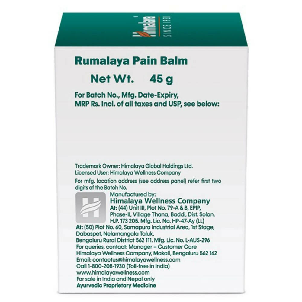 Himalaya Herbals Rumalaya Pain Balm | Swadesiicart